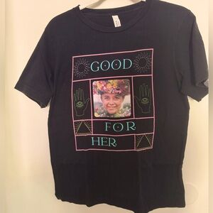 Black Midsommar tee shirt - size M
